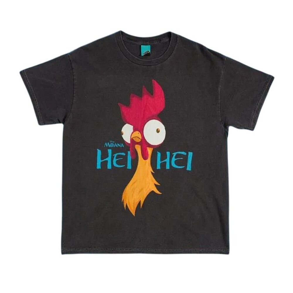 Moana Unisex Adult Hei Hei T-Shirt / Charcoal